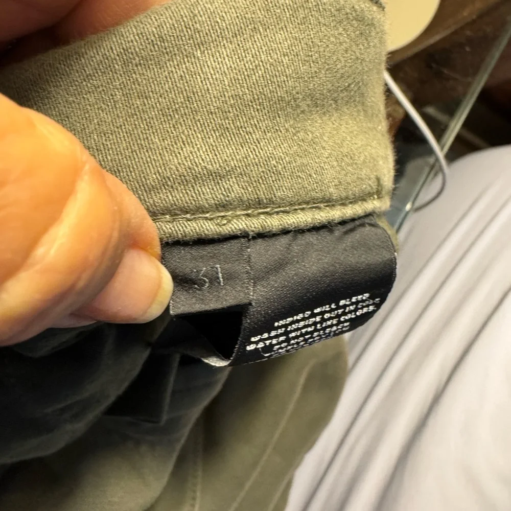 Green khaki J Brand Kane Straight leg pants